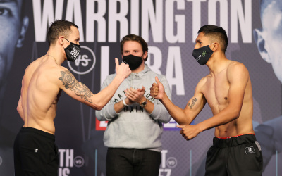 Josh Warrington vs Mauricio Lara- Official weights and running order ahead of UK boxing return, Matchroom Boxing, Wembley, UK Boxing, Highlights, Boxrec, Leeds