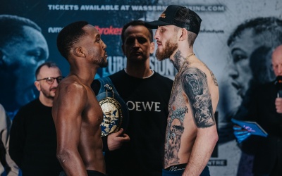 Abass Baraou vs Sam Eggington weights running order and ringwalk times DAZN how to watch fight time channel 5 predictions betting odds oddscjecker latest bets bookies
