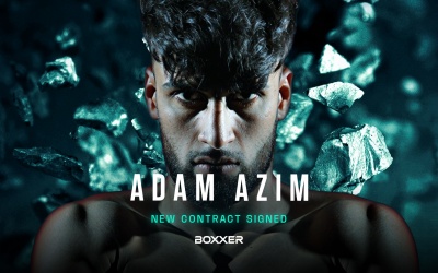 Adam Azim commits long-term future to BOXXER ben shalom ibo world super lightweight champion title sergey lipinets fight highlights bbc tv next fight