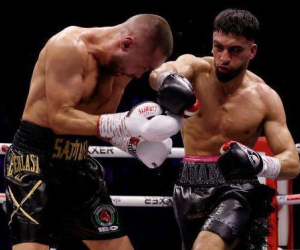 Adam Azim crowned IBO World super-lightweight champion sergey lipinets boxrec wiki fight highlights low blow points boxxer dalton smith next pro amateur record boxer boxing slough shane mcguigan