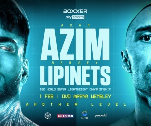 Adam Azim and Sergey Lipinets clash for the vacant IBO World super-lightweight title fight preview predictions betting odds who wins expert picks breakdown tale of the tape watch