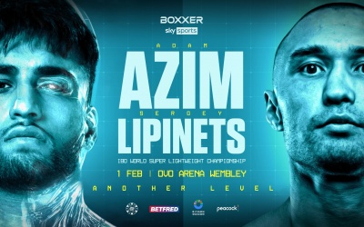 Adam Azim vs Sergey Lipinets confirmed for the IBO World super-lightweight title boxrec boxxer sky sports oddschecker who wins results fight reports odds bets betting