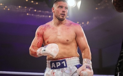 Powerful Comeback Fides Sports Promotion Sylejmani Albon Pervizaj ko boxer scores impressive knockout victory in Berlin boxrec burim manager
