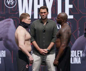 PHOTOS: Alexander Povetkin vs Dillian Whyte 2- Weigh-in results
