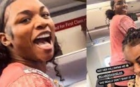 Claressa Shields meets Alycia Baumgardner on flight same plane prompting online quarrel row twitter fight who wins boxrec female boxing history watch youtube clip video what happened
