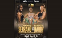 Amanda Serrano will face Heather Hardy in a rematch on Jake Paul vs Nate Diaz undercard boxrec fight time date dazn dalas texas oddschecker how to watch