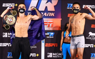 Andrew Moloney vs Joshua Franco weigh in results