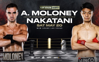 Andrew Moloney vs Junto Nakatani world title fight lands on Haney undisputed Lomachenko undercard may 20 tickets sold out how to watch buy boxrec live on tv channel live stream espn oddschecker bets