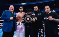 Angel “AK-47” Barrientes dominates Luis Espinoza with shutout victory in Las Vegas boxrec boxlab promotions amaury piedra luis espinoza fight highlights