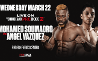 Unbeaten lightweight prospect  Angel Vazquez collides with Mohamed Soumaoro live on PROBOX TV boxrec dragon fire boxing tony tolj manager australia fight date channel live stream links