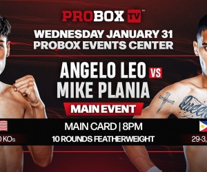 Angelo Leo vs Mike Plania headlines WNF in Plant City on January 31 fight date time tv channel how to watch app download boxrec oddschecker predictions preview wiki tapology Christopher Pearson Trevor McCumby