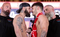 Anthony Cacace vs Leigh Wood weights, running order and ringwalk times boxrec results who wins won watch full fight highlights frank warren dazn queensberry