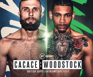 Anthony Cacace vs Lyon Woodstock Jr is off british title fight super-featherweight covid what happened bt sport is the show still going on ahead who is headlining now carl frampton