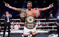 Anthony Joshua ringside for Dillian Whyte vs Alexander Povetkin clash joining Tasha Jonas and Tony Bellew