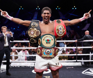 Anthony Joshua ringside for Dillian Whyte vs Alexander Povetkin clash joining Tasha Jonas and Tony Bellew
