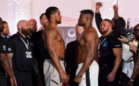 Anthony Joshua vs Francis Ngannou weights running order and ringwalk times dazn main event what on when is it starting first fight bell dazn ppv price cost live results reports boxrec fight highlights
