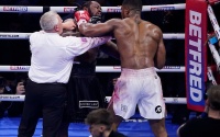 Anthony Joshua explains heated altercation with Jermaine Franklin after final bell what happened why did they fight after the bell finished eddie hearn boxrec