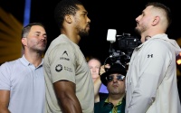 Anthony Joshua has studied Kristian Prenga and admits he is a "very dangerous fighter" press conference quotes rick reeno wiki boxrec dazn ppv costs price how to watch