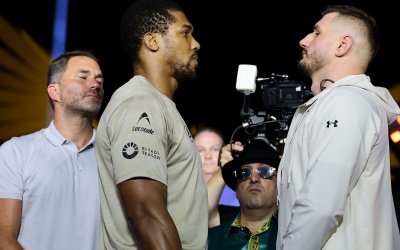 Anthony Joshua has studied Kristian Prenga and admits he is a "very dangerous fighter" press conference quotes rick reeno wiki boxrec dazn ppv costs price how to watch