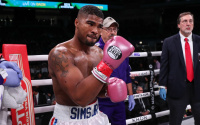 Anthony Sims Jr vs Roamer Alexis Angulo first pro title fight WBO Latino super middleweight