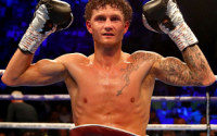WBO #1 super-featherweight Archie 'Sharpshooter' Sharp celebrated with a points win over Mauro Perouene