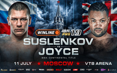 Artem Suslenkov vs Joe Joyce announced Gassiev vs Yoka undercard on July 11 at IBA Pro 19 in Moscow boxrec wiki amateur career world rankings wba continental title