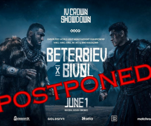 Artur Beterbiev vs Dmitry Bivol undisputed light-heavyweight title showdown postponed due to training injury boxrec fight time date tv channel undercard 5 vs 5 june 1