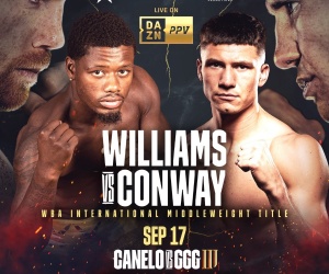 Kieron Conway aims to be ‘Too Class’ for ‘Ammo’ Williams in Las Vegas caneo wba international middleweight title boxrec undercard oddschecker predictions golovkin tickets how to watch uk time date fight details