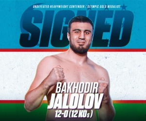 Heavyweight Bakhodir Jalolov with 100% KO record will make Top Rank debut on August 26 fight time date tv channel joe joyce fight olympics watch highlights results reports next opponent tickets espn how to