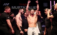 Bakhram Murtazaliev vs Josh Kelly official weigh-in results, running order, ringwalks, quotes and betting odds weights dazn start prelims when is the main card darren barker boxrec wiki