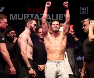 Bakhram Murtazaliev vs Josh Kelly official weigh-in results, running order, ringwalks, quotes and betting odds weights dazn start prelims when is the main card darren barker boxrec wiki