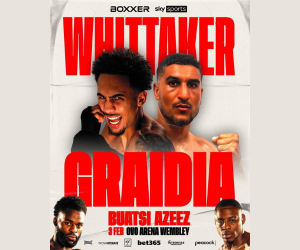 Light heavyweight star Ben Whittaker returns to ring on Buatsi vs Azeez undercard on February 3rd at OVO Arena Wembley in London boxrec tickets how to watch sky sports peacock Khalid Graidia February 3rd