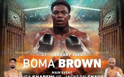 January 27 boma brown heavyweight queensberry frank warren fight date tv channel wbm how to watch tickets york hall paul stevenson everton red traingle birmingham boxrec