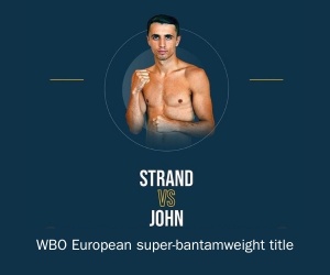 Rising super-bantamweight star Bradley Strand faces Joshua John for vacant WBO European title boxrec vacant fight time date tv channel tnt sports tickets who wins oddschecker how to watch