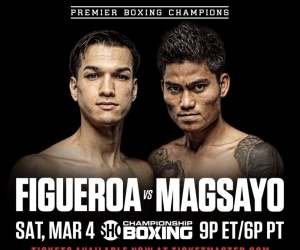 Brandon “The Heartbreaker” Figueroa and Mark “Magnifico” Magsayo preview their Interim WBC Featherweight Title showdown boxrec ringwalks oddschecker betting odds latest bets