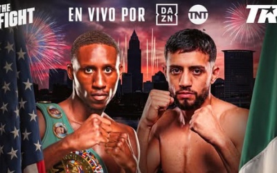 How to watch Bruce “Shu Shu” Carrington vs René Santiago Palacios tv channel what time start when ringwalks main event et bst america uk dazn channel tv Abdullah Mason Joe Cordina