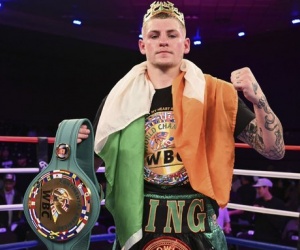 "King" Callum Walsh makes a huge statement by stopping Carlos Ortiz in two rounds boxrec fight time date tv channel undercard freddie roach trainer tom loefller promoter manager cork ireland irish