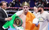 ”King” Callum Walsh destroys Przemyslaw Runowski round two in Dublin homecoming boxrec wiki cork hollywood trainer freddie roach next fight wbc world rankings fundora champion