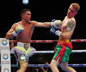 Cameron Vuong impresses against Joe Underwood Hughes in Anthony Joshua vs Daniel Dubois public workout show boxrec fight highlights results gavin gwynne next