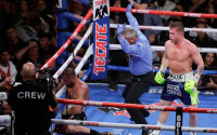 Canelo KOs Kovalev four weight world champion
