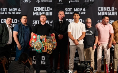 Canelo Álvarez vs Jaime Munguía launch press conference quotes fight time date tv channel live stream links free how to watch pbc on prime video ppv cost price oddschecker