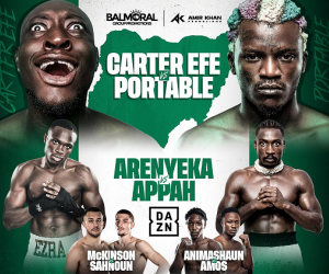 Amir Khan announces packed DAZN boxing event headlined by two megastars Carter Efe vs Portable