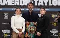 Katie Taylor reveals she has changed her game plan for Chantelle Cameron rematch final press conference quotes jamie moore Enamait trainer wiki northampton boxrec oddschecker alfie sharman DAZN