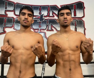 Rising stars Chavez and Angel Barrientes both sign promotional agreement with Boxlab Promotions hawaii boxrec amateur professional career website father trainer richard coach bob santos