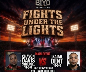 Chavon Davis Stillwell and Izaiah Dent put their perfect records on the line in a can't-miss Main Event at BiYu Promotions' "Fights Under the Lights" boxrec tickets how to watch