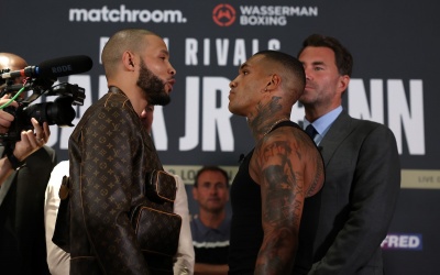 Chris Eubank Jr claims he's finished if he loses to Conor Benn in grudge match nigel rnnie davies tony sims trainer matchroom wasserman boxing how to watch boxrec predictions