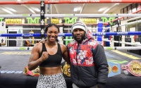 Trainer Gerald Tucker says Floyd Mayweather is 'fired up' for Dubai exhibition bout and provides prediction for Claressa Shields vs Ema Kozin interview who is he boxrec unbeaten pro boxer coach gym