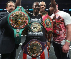 Claressa Shields makes history with victory over Savannah Marshall boxrec next roll of honour rematch rickets peter fury trainer corner