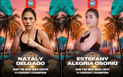 Nataly Delgado crowned WBA super-flyweight champion in Florida boxrec wiki watch full fight highlights next proessional amateur record