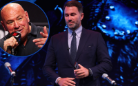 Eddie Hearn claims Dana White has received two cease-and-desist notices over Garcia-Benn negotiations WBC DAZN Zuffa Golden Boy legal netflix destroyer promotion promoters contracts boxrec Matchroom